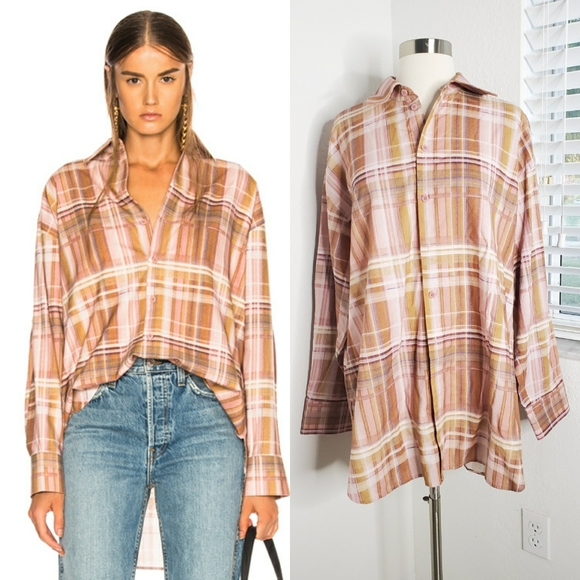 acne studios plaid shirt